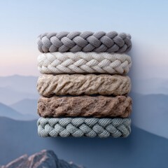 National Isabel Day Friendship Bracelets Stack with Braided Textures - Handmade Accessories for Earth Day Spring Sale and Craft Market Trend 2024