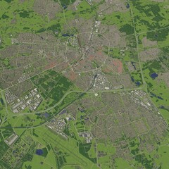 Fototapeta premium 3D illustration of city and urban in Eindhoven Netherlands