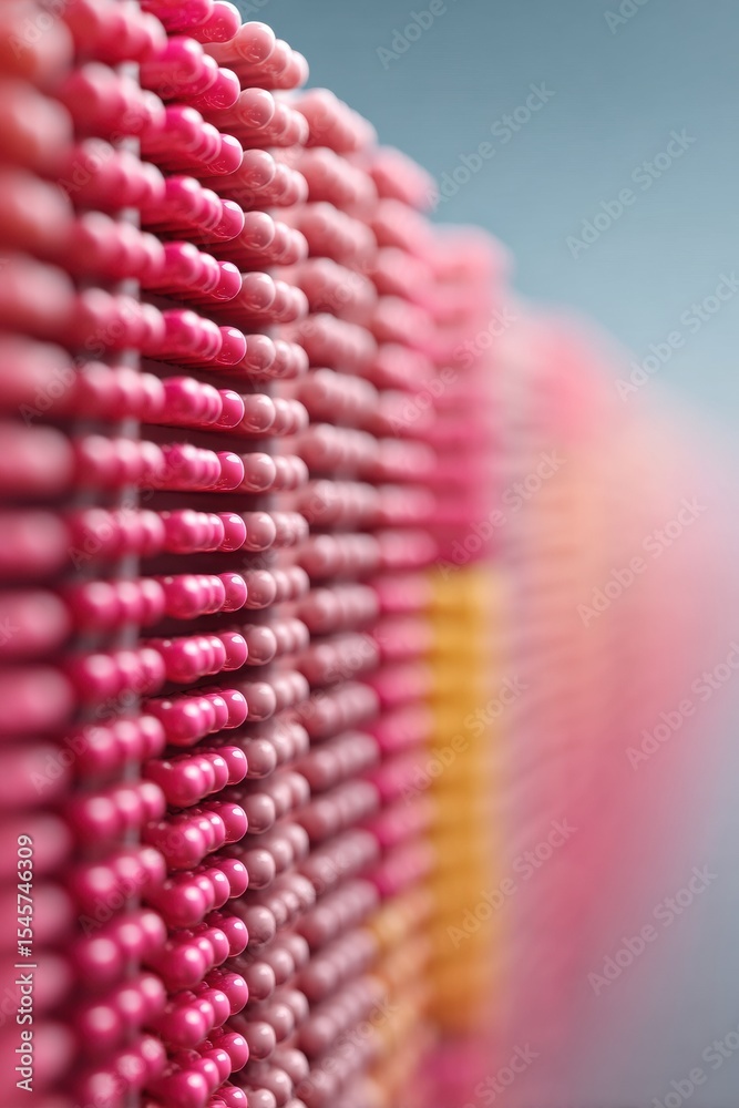 Poster Close-Up of Colorful Pencil Tips Arranged in Rows Showing Texture and Pattern with Modern Office Design and Creative Workspace Vibes