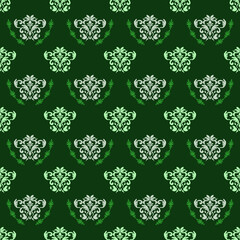 Classic Damask Seamless 
Pattern - Vector Illustration for Elegant Textile 
Design