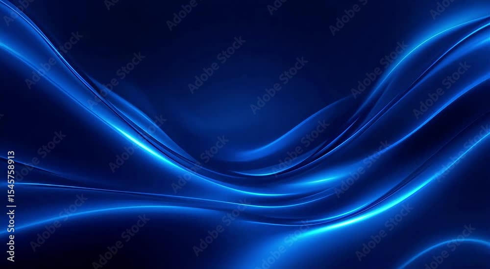Poster Abstract Blue Waves Video: Dynamic Light and Fluid Motion Background