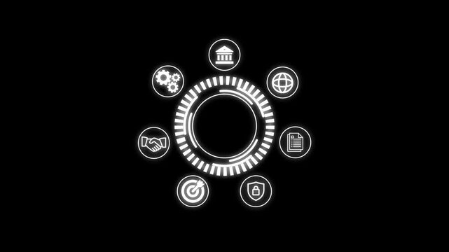 standards quality control assurance warranty business technology concept. Business technology process improvement concept Business, Technology. holographic advanced HUD circle platform