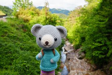 動物のあみぐるみ　信州旅行
