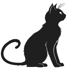 Vector isolated silhouette