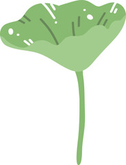 Minimal Lotus Pad Illustration