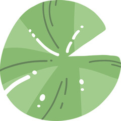 Minimal Lotus Pad Illustration