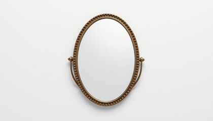 a single mirror, isolated on a pure white background, high resolution product photo, no shadow, no reflection, no other objects, centered, shadowless, studio lighting