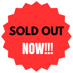 sold out now label vecter illustration for product listing showers