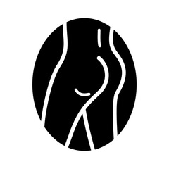 Butt Icon Glyph
