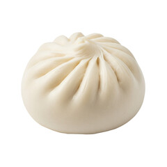 Steamed Bun isolated on transparent background. Chinese food