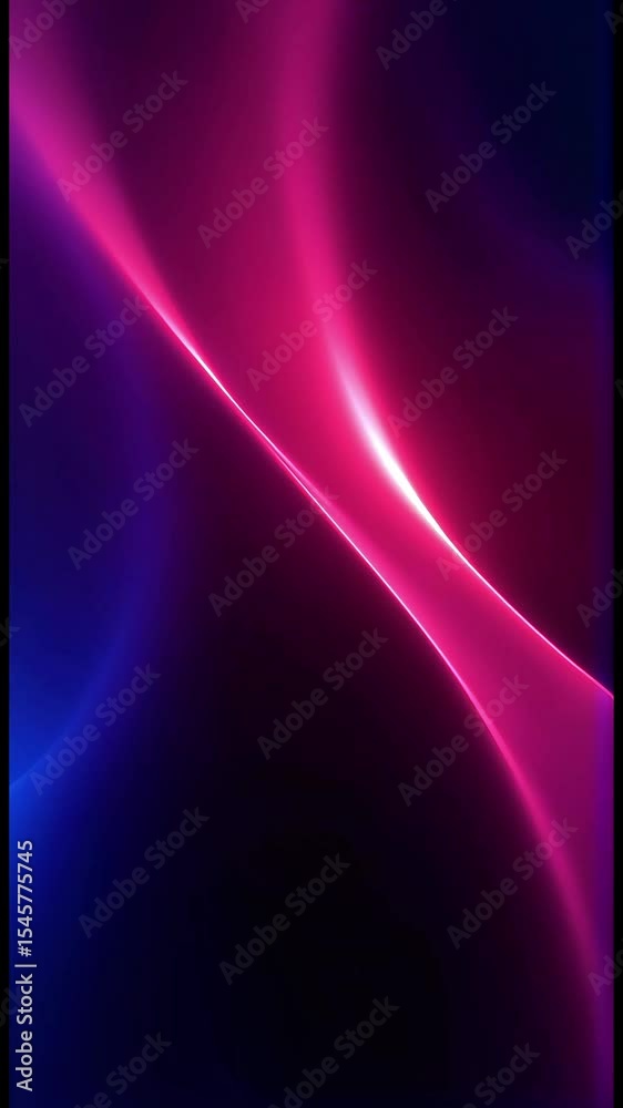Poster abstract video of glowing neon lines and vibrant color transitions