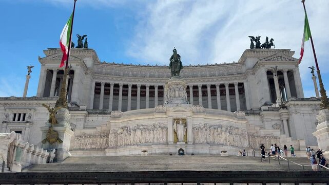Victor Emmanuel II monument in Rome, Italy - Vittoriano, Vittorio Emanuele II memorial