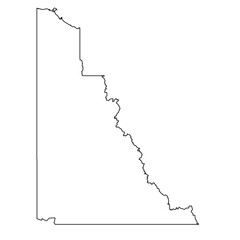 Yukon Outline Map Vector | Canada Province SVG Map