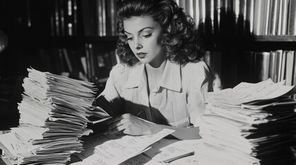 HR professional reviewing new hire documentation and compliance forms