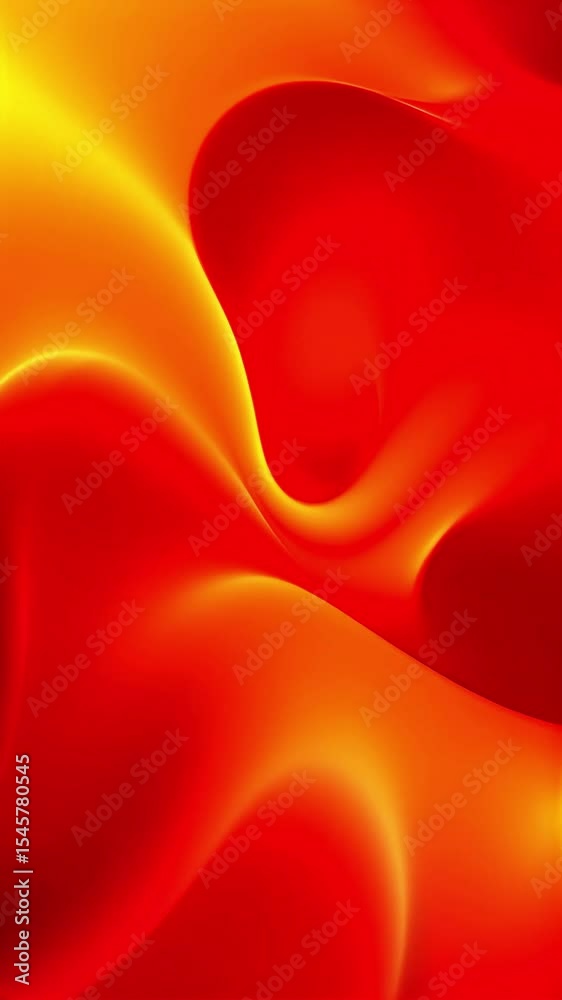 Poster Abstract Video of Flowing Red and Orange Light Forms with Curves