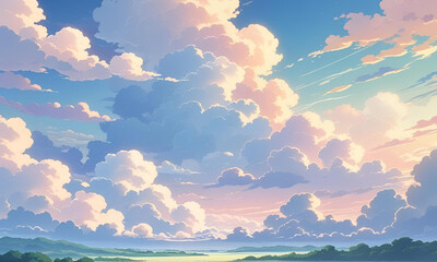 Fototapeta premium Ainme Wallpaper Background