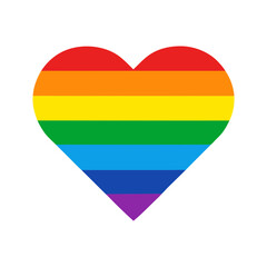 lgbtq pride heart heart shape lgbt progress vector art silhouette