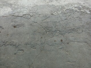 Heavily Cracked and Distressed Concrete Floor Texture
