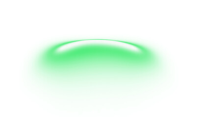 Abstract green glow curve effect with smooth gradient and blur on white background. Ideal for modern digital art, web UI, branding, presentations, or minimal futuristic compositions.
