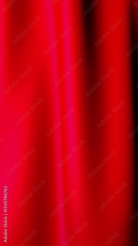 Poster vibrant red fabric with subtle folds and light reflections in motion