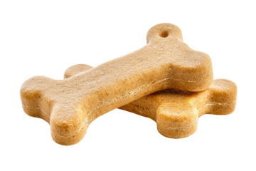 Dog bones stacked on a transparency background showcasing a simple yet appealing design suitable for pet-related themes or products