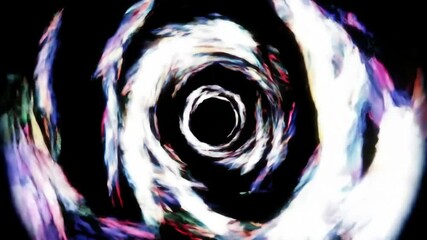 Abstract swirling vortex of vibrant colors (2)