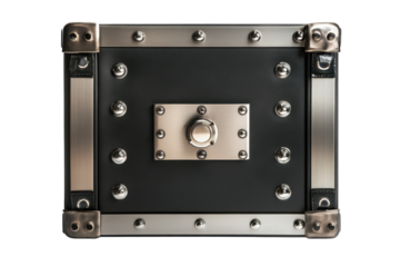 Metallic safe with combination lock door featured prominently in a well-lit indoor environment designed for security and storage purposes