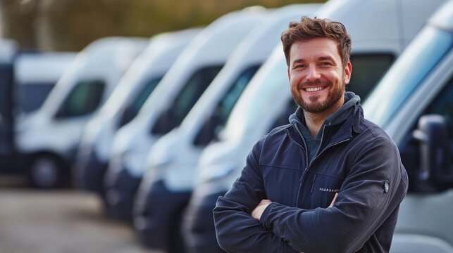 professional managing logistics and route planning for company vehicle fleet