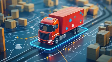 logistics expert tracking goods movement using advanced software systems