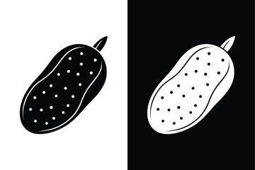 Sweet Potato Icon Vector. Root Vegetable Silhouette Collection