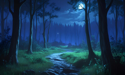 Fototapeta premium Ainme Wallpaper Background
