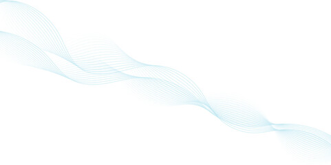 Blue line ocean wave ornament pattern Set of thin line waves vector, collection. Vector illustration for banners, posters, covers. Abstract modern design.