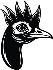 Emu Bird Logo Vector
