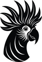 Elegant Crested Bird Vector
