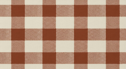 Seamless brown check plaid pattern for fabric and textile design