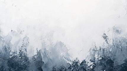Abstract Blue and White Textured Painting