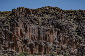  Santa Clara lava flow / basalt (Qbs), Snow Canyon State Park, Utah geology. Red Cliffs National...