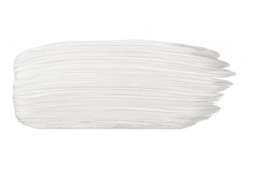 White paintbrush stroke sweeping across transparent surface, adding artistic texture and creative graphic element