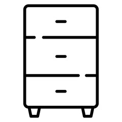 Drawers line icon