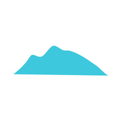 Blue mountain cartoon