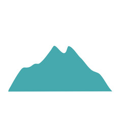 Blue mountain cartoon