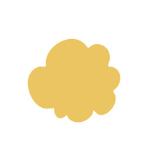 Yellow abstract shape