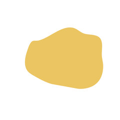 Yellow abstract shape