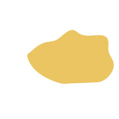 Yellow abstract shape