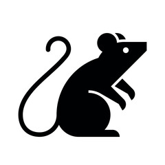 Rat Logo. Icon design. Template elements
