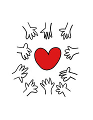 いろいろな手　みんなの気持ち