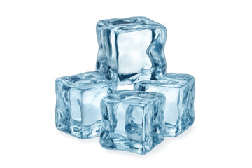 Transparent surface displaying multicolored ice cubes creating geometric pattern, representing chilling refreshment and summer coolness