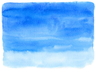 アナログ水彩青空