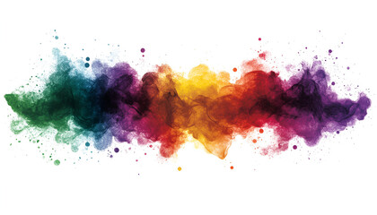 Obraz premium Colorful paint and ink splashes create artistic, vibrant designs and patterns