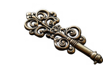 Ornate Antique Skeleton Key Vintage Metal Key Design